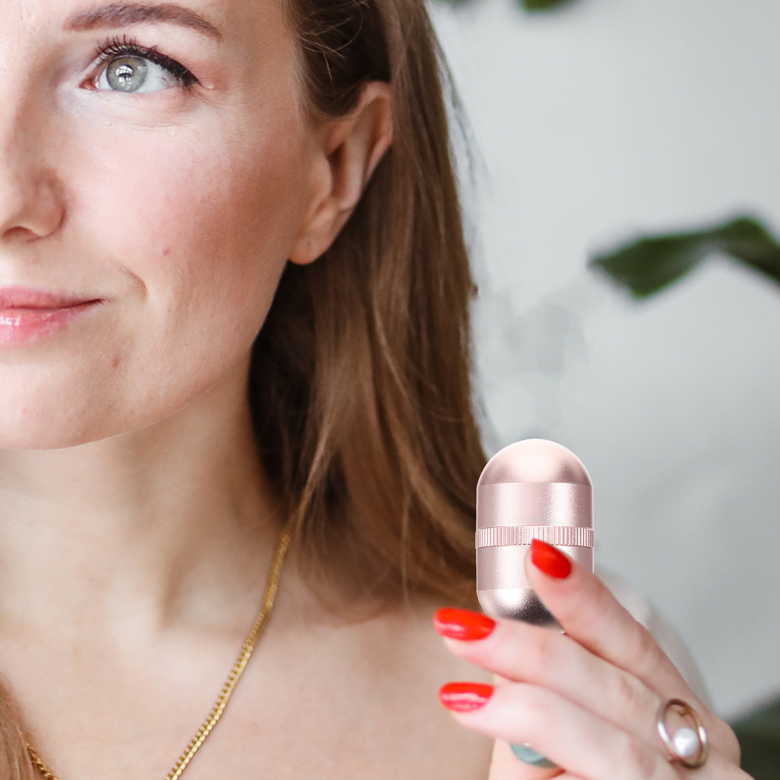 Jade Massage Stick Facial Dual Purpose Face Eye Massager Skincare Tool Portable Beauty Roller Sturdy Material Lightweight Design