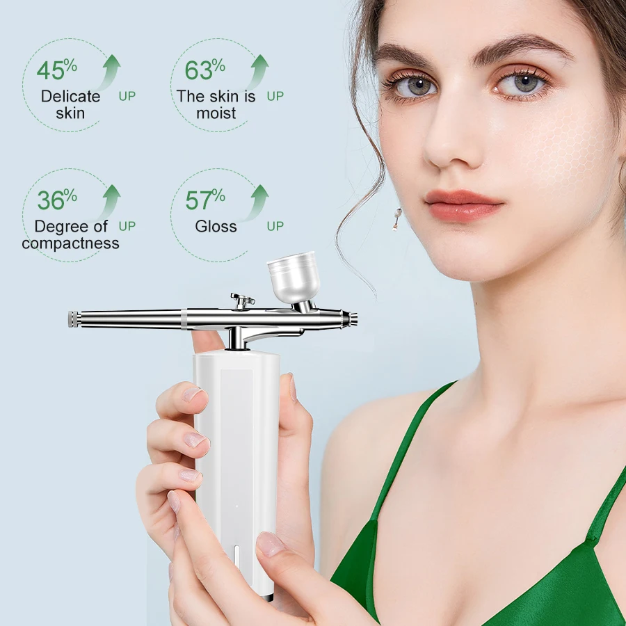 Oxygen Therapy Skin Moisturizing Jet Peel  Facial Oxygen Lance Mini Water Oxygen Handheld Spray Injector