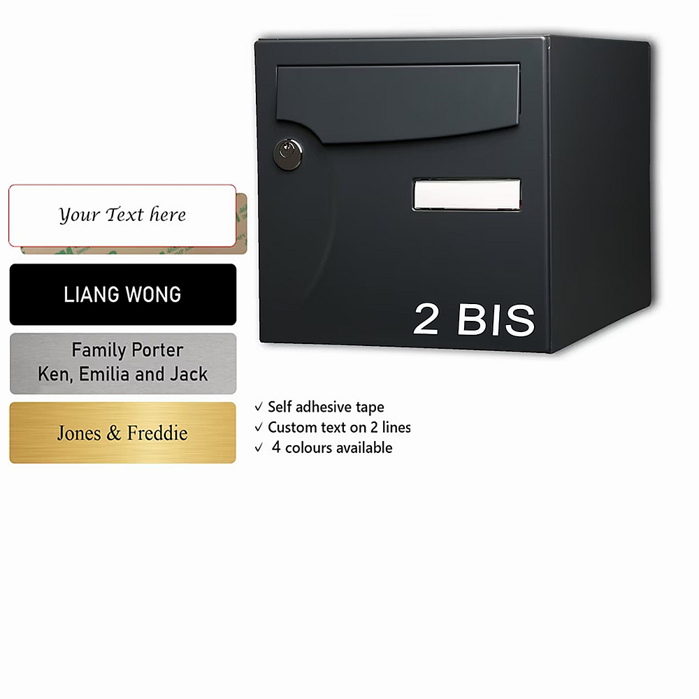 7*2CM Engrave name badgLogo Text Plate Customize Badge Personalize Brooch Pin Double Sided Tape Magnet ID Door Mail Box Name Tag