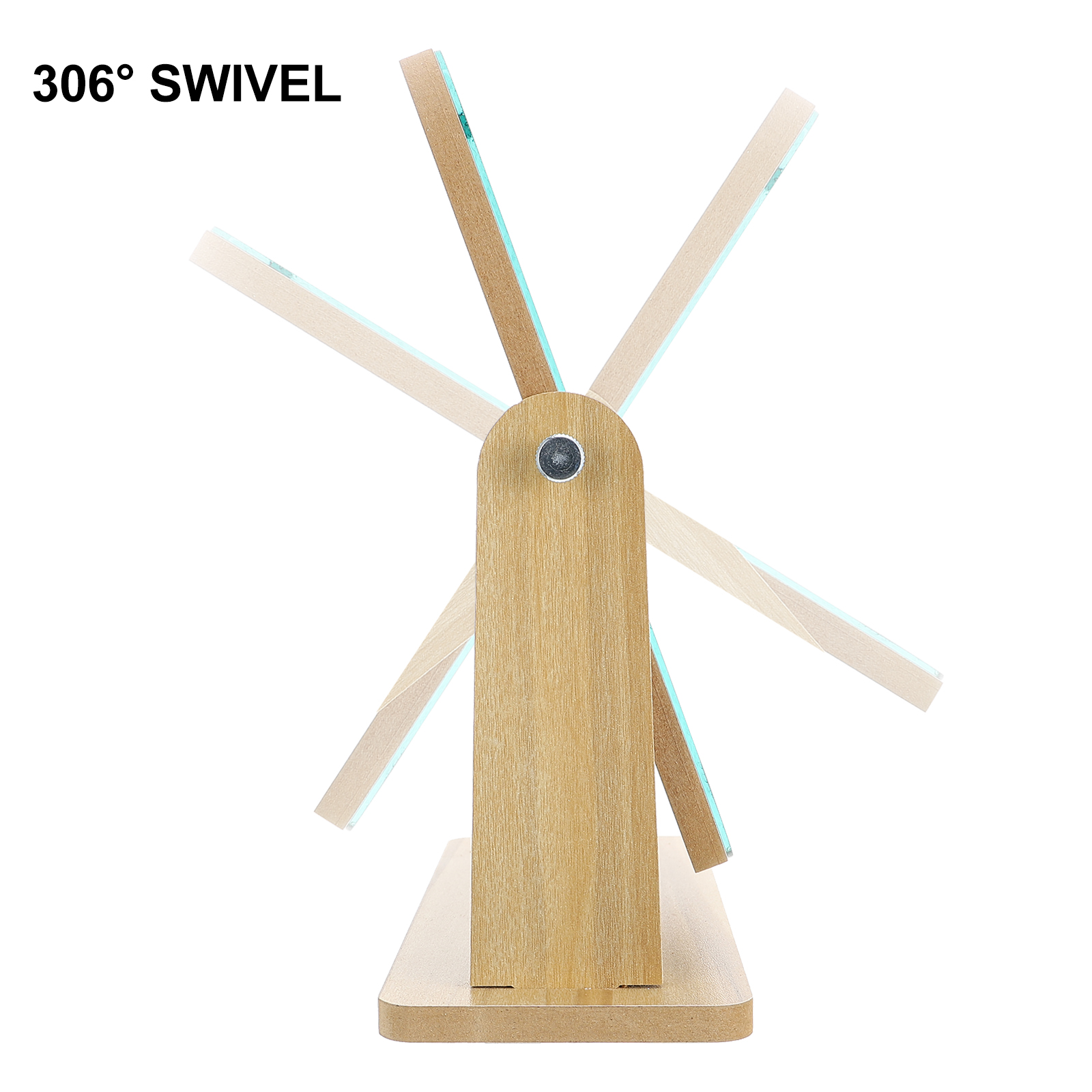 Rotating Vanity Mirror Table Top Stand Makeup Mirrors Home Bedroom Decorative Desktop Swivel Glass Safe Durable Stylish Modern