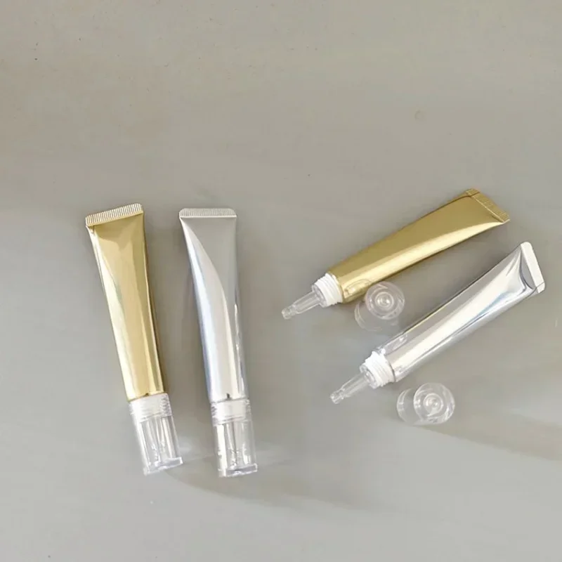 Clear Squeeze Tube Dropper Nozzle with Cap 20ml Empty Package for Eye Cream/lotion/serum Set for 10-50Pcs Wholesale