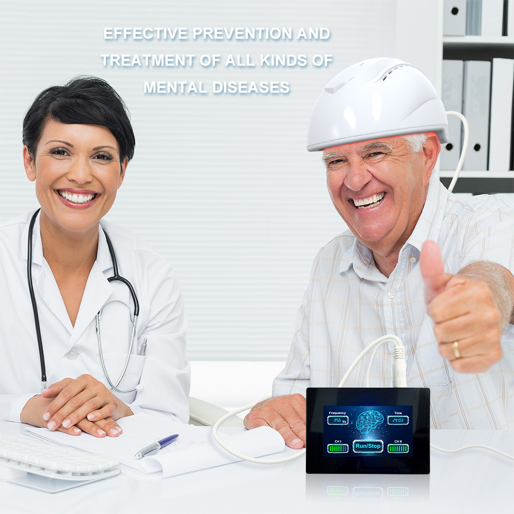Photobiological Brain Cell Repair Helmet TMS Neuron Feedback Stimulation Device for Alzhimer's Parkinson Treat