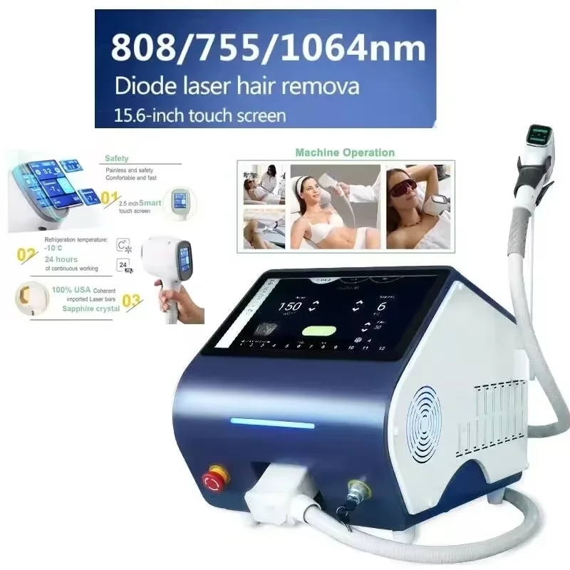 Professional 3000W Soprano ICE Diode Laser Hair Removal Machine SHR Painless Permanent Depilation Beauty Device CE Approved