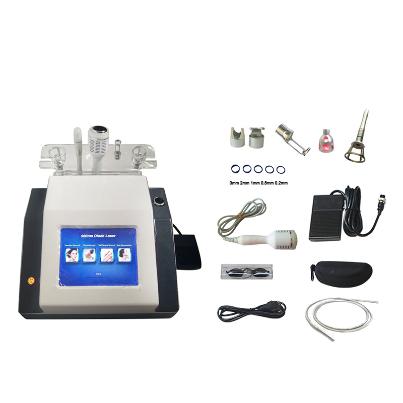 980nm Diode  4 in 1 For Fungal Removal Skin Rejuvenaion Vascular Veins Removal Physical  Skin Care Machine