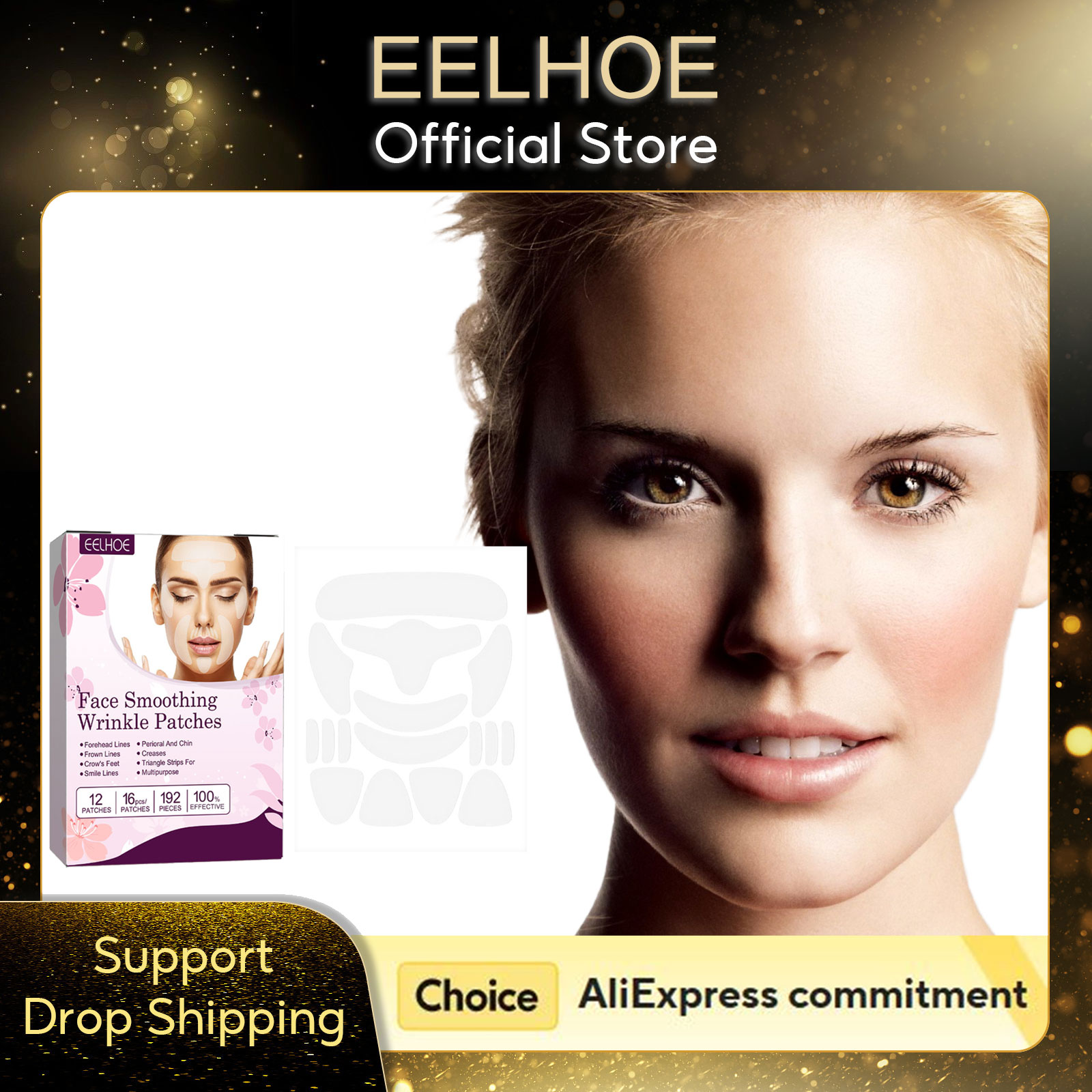 Anti Aging Patches Tighten Skin Firming Fade Fine Line Forehead Patches for Wrinkles Remover Lifting Facial Anti Wrinkle Patches