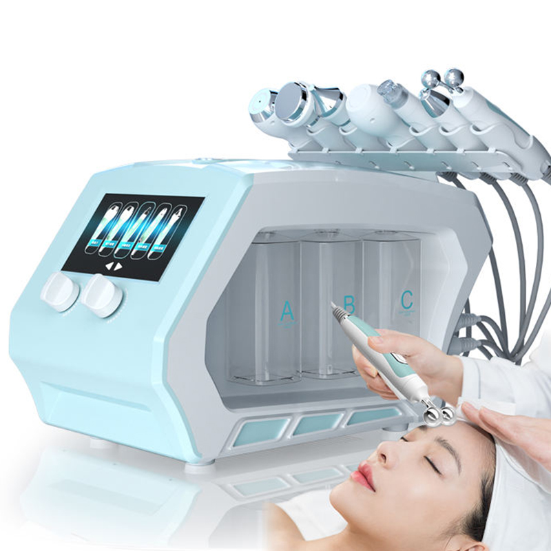 8 In 1 W8 Oxygen Oxgen Facial Spa System  Micro Dermabrasion Microdermabrasion Machine Nano Spray Black Head Remover