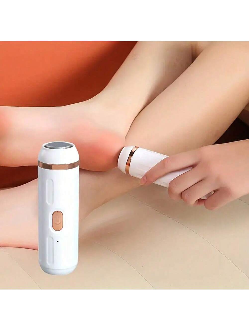 USB Rechargeable Foot Grinder with Vacuum - Waterproof Callus Remover & Dead Skin Exfoliator