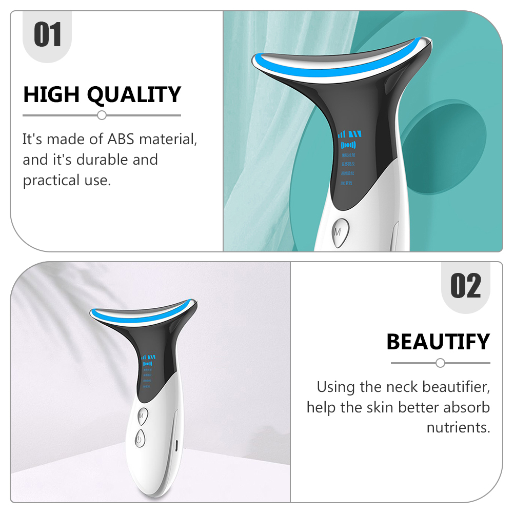 Neckline Massager Neck Beauty Instrument Face Slimmer Multi Function Care Device Anti Wrinkle Brighten Skin Lift Tighten Tone