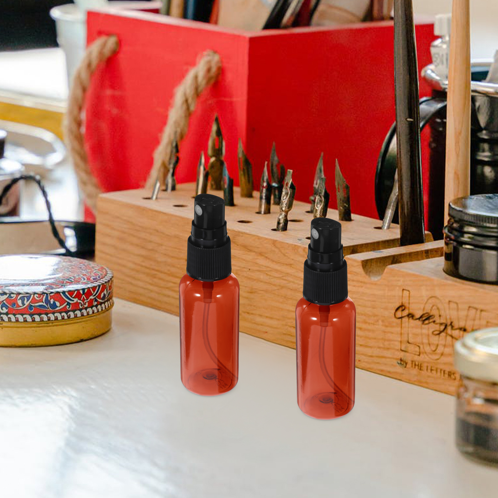 20pcs Refillable Travel Spray Bottles Small Portable Dispenser for Toiletries Skin Care Mini Plastic Leakproof