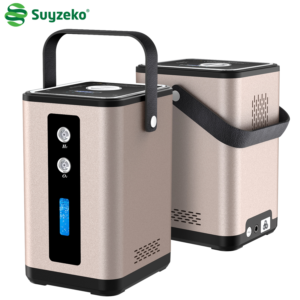 Suyzeko Hydrogen Therapy Machine Portable Oxygen Concentrator H2 Inhaler 450ML Molecular Hydrogen Water Element SPA Home Use