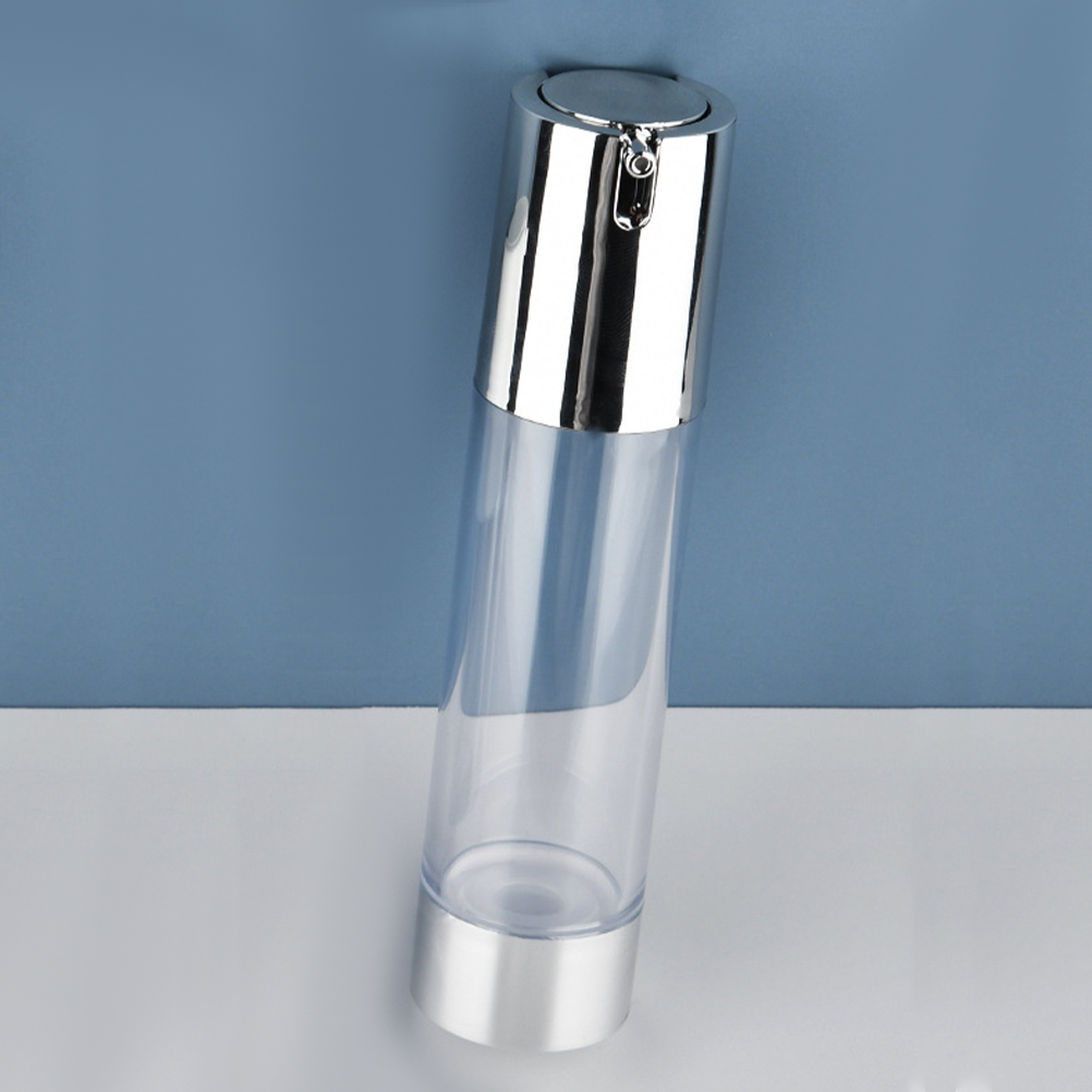 3 Pcs Bottles Empty Makeup Containers Toiletry for Traveling Leak Proof with Cover Pp Airless Pump Refillable