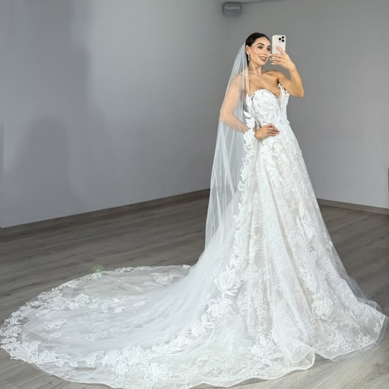 Customized Shiny ivory white Spaghetti Straps Tull sequin Appliques Wedding Dresses beads satin Bridal Gowns Made Dress