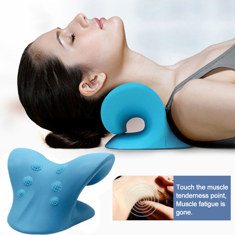 C Shaped Pillow Cervical Spine Massage Pillow Gravity Shiatsu Cervical Massage Pillow Neck and Shoulder Repair Neck Relaxation