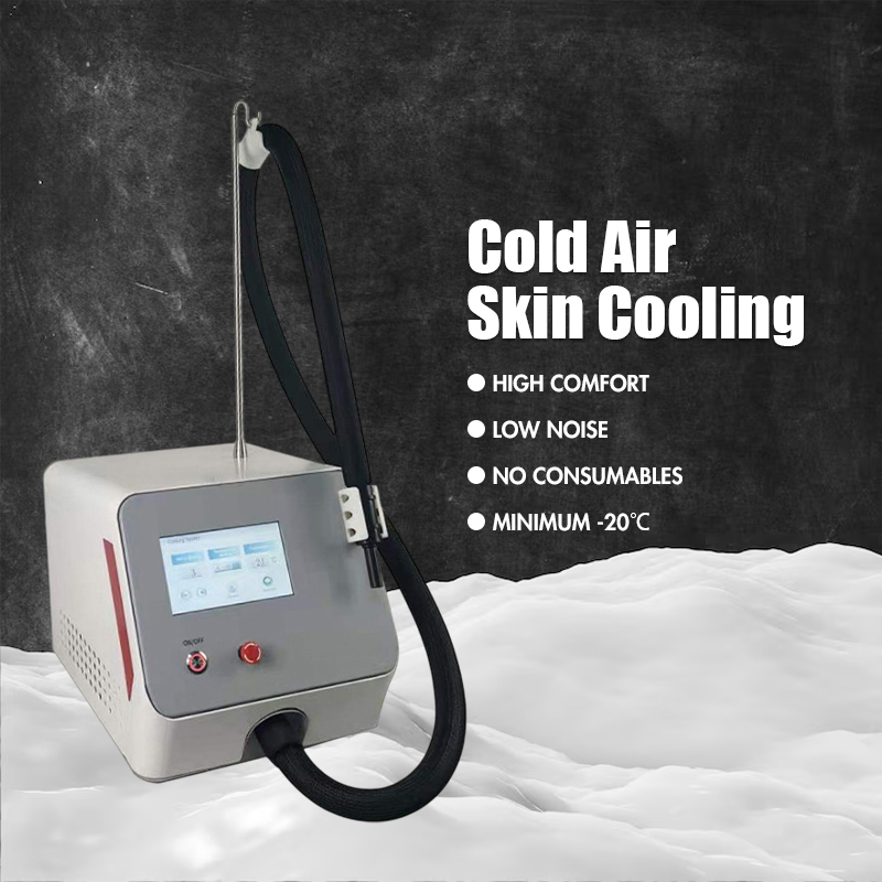 Skin Cooling Machine Air Compression Refrigeration Relieve Pain from Laser Treatment 8 Speeds Adjustable High Comfort Low Noise