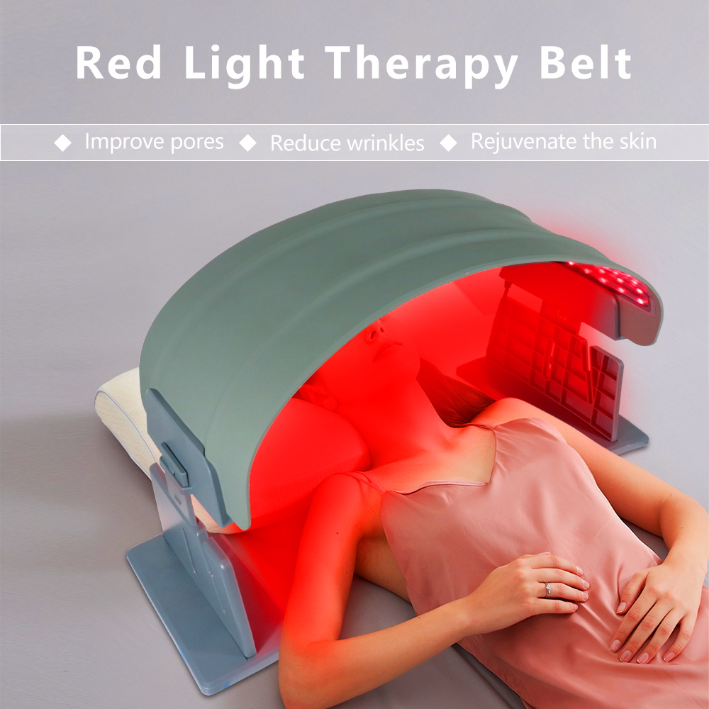 LED Photon Beauty Lumbar Belt Spectrometer Silicone Gel Backlight Lumbar Belt Red Light Therapy Instrument Facial Body Skin Care