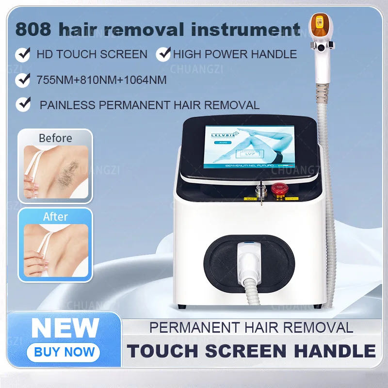 Salon-Level Diode Laser Tech Unisex Body Hair Removal Machine 3000W High Power Air and Water Cooling System
