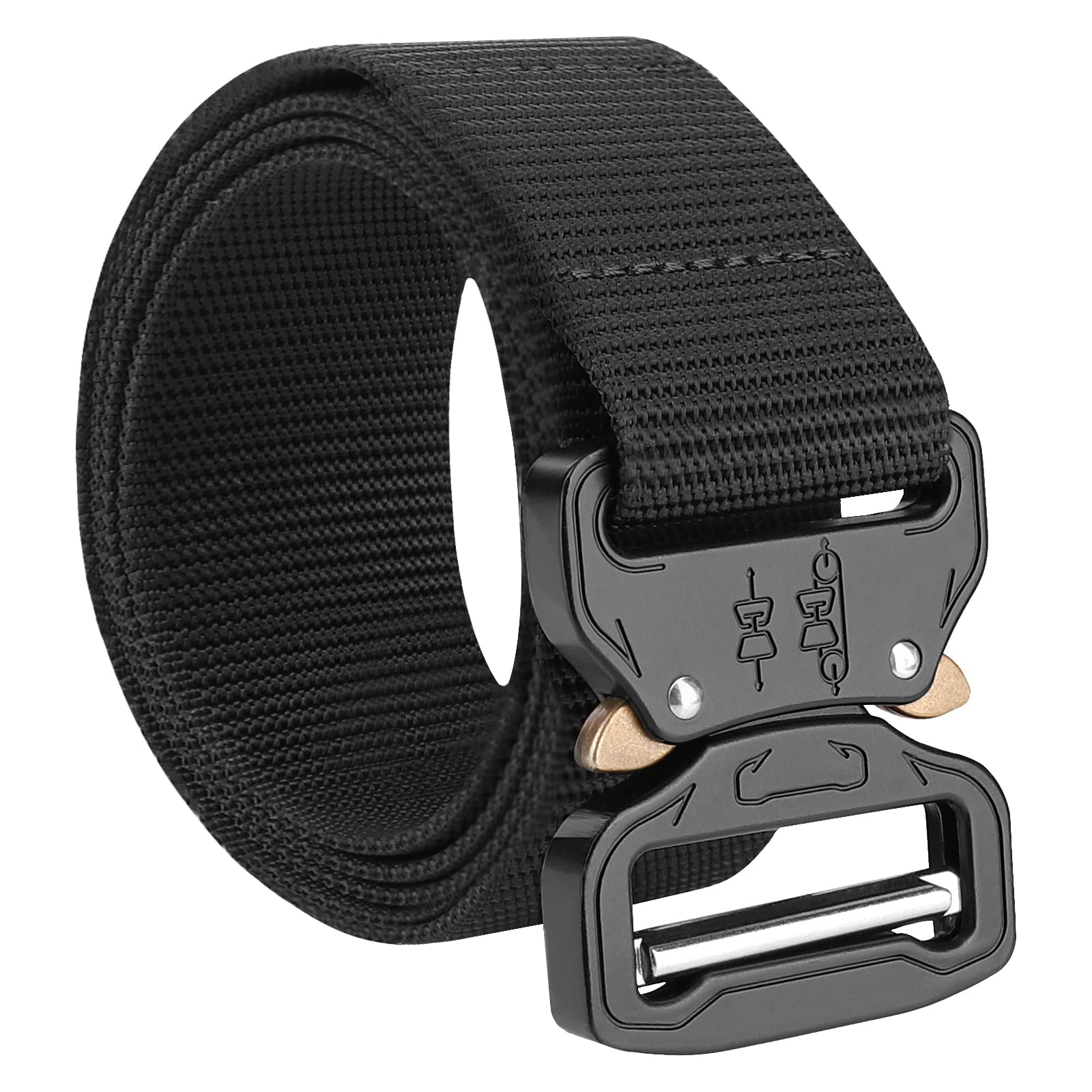 Tactical Belt Quick Release EDC Belt, Military Rigger 1.5" Nylon Web Work Belts for Men with Heavy Duty Buckle