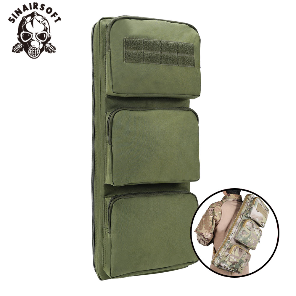 MP5 Tactical Gear Backpack Outdoor CS Airsoft Hunting Weapon Pack Sniper Rifle Molle Tool Bag 60cm Single Shoulder Gun Case
