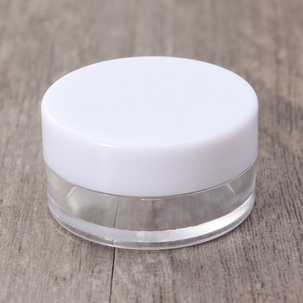 50pcs Cream Bottles Beautiful Round Shape Screw Cap Sealed Solid Durable Travel Eyeshadow Balm Powder Container Set Lightweight