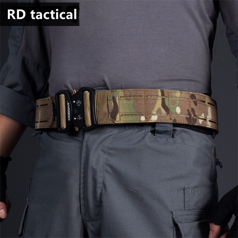 RD TACTICAL Tactical waist seal 2-inch ronin belt laser cutting integrated camouflage waist seal metal buckle outdoor  military