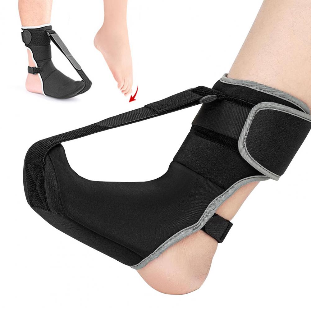 Adjustable Night Splint for Plantar Fasciitis & Foot Drop SBR Ankle Brace with Arch Support Non-Slip Straps Unisex Orthotic