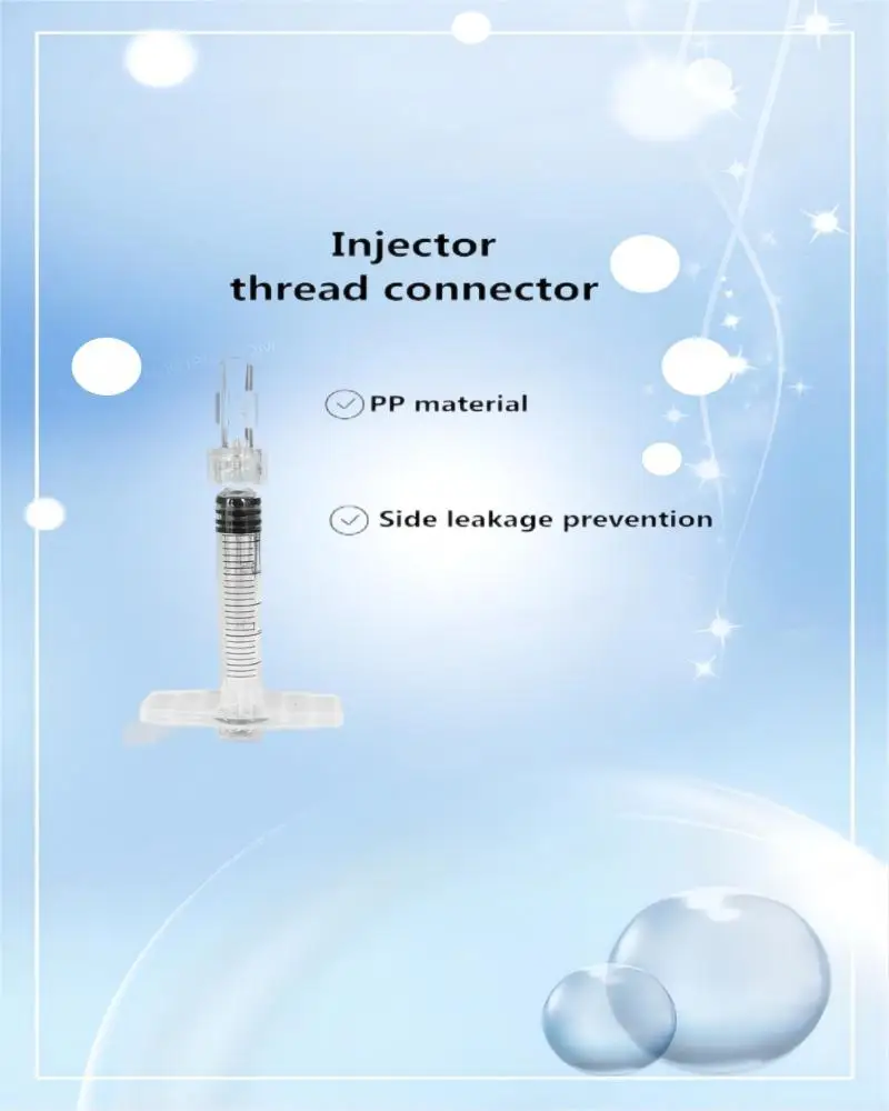 Medical yin to yin adapter connector, disposable sterile syringe connector, leak proof