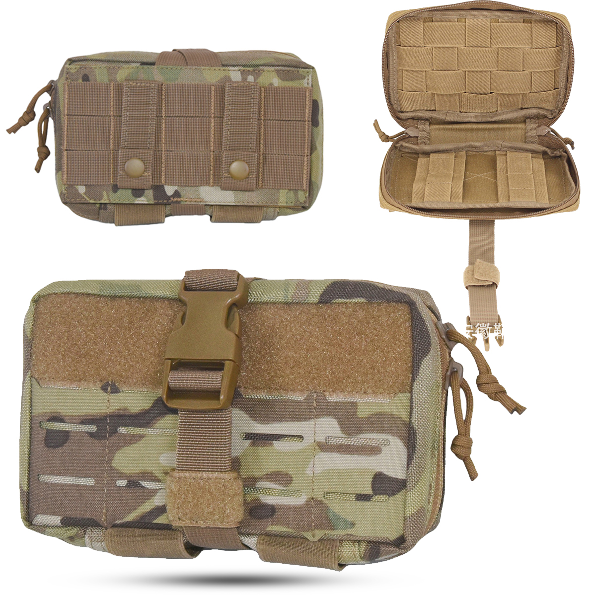 Tactical EDC Admin MOLLE IFAK Pouch Equipment Multi-Purpose Utility Tools Bag Organizer Military Waist Belt Modular Attachment