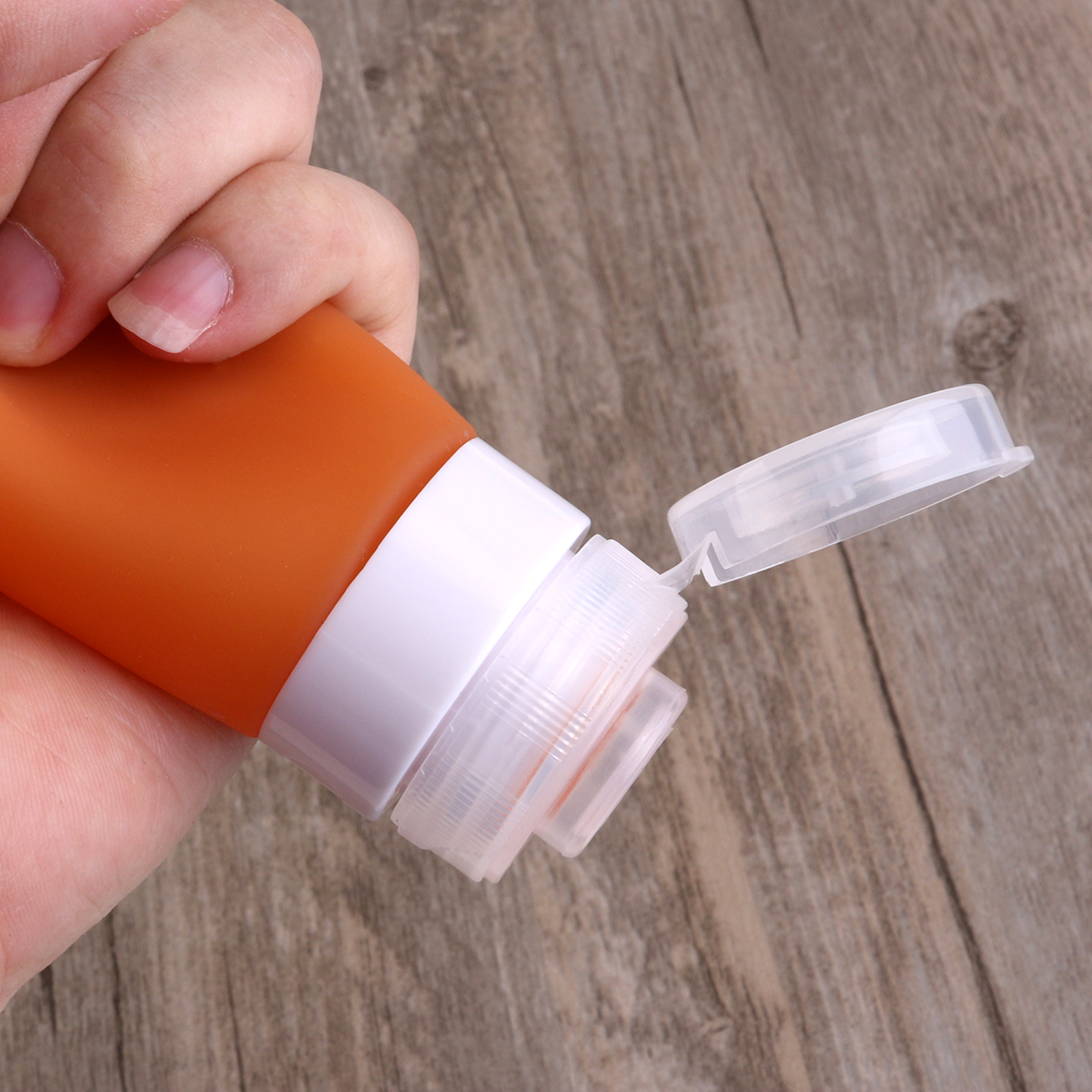 3pcs 90ml Silicone Packing Bottles Travel Tube Set Wide Mouth Refillable Lotion Shampoo Containers Leak Proof Toiletries