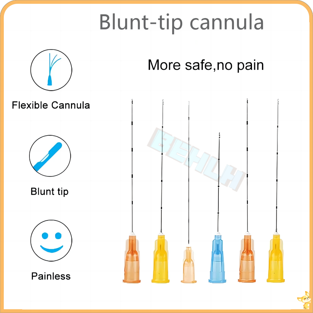 10pcs Medical microcannula 18G 21G 22G 23G 25g 27G 30G 50mm 70mm Blunt Tip Micro Cannula Needle for