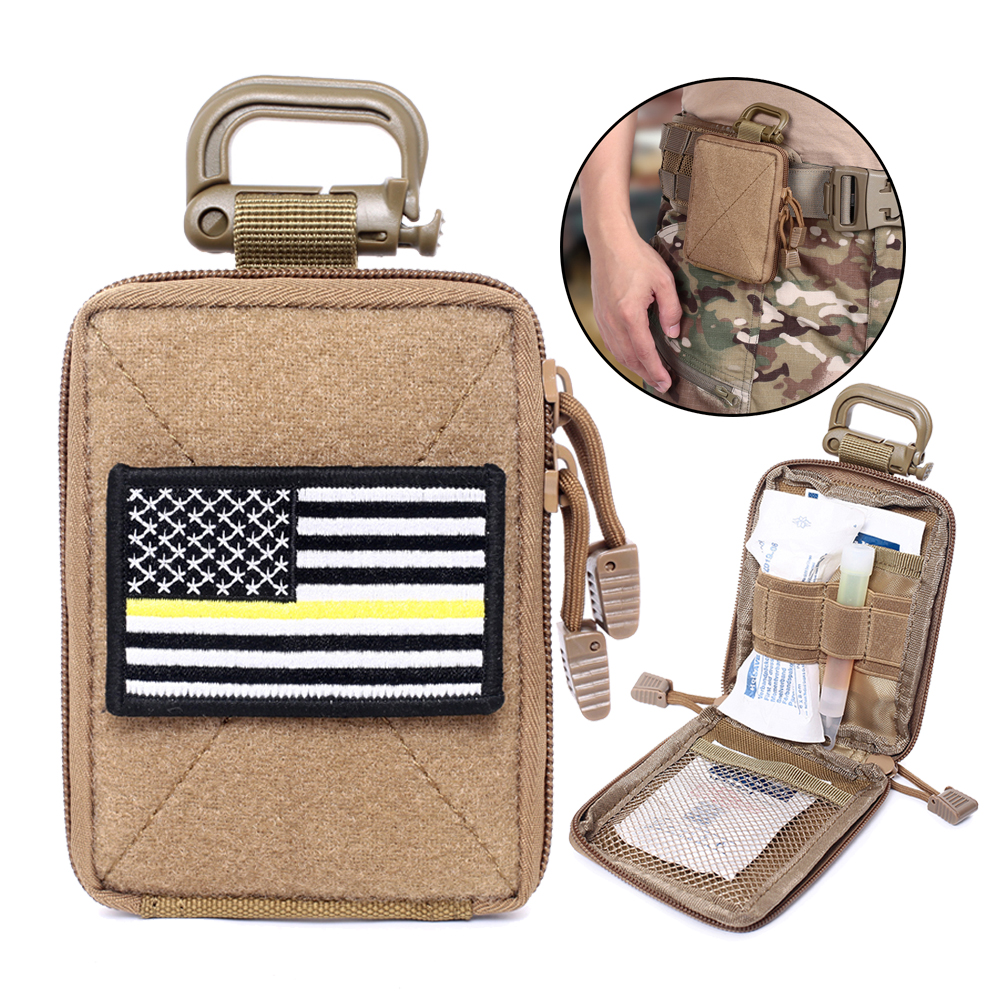 Tactical Molle EDC Pouch Range Bag Medical Organizer Pouch Sports Wallet Small Bag Outdoor Hunting Accessories Vest Equipment