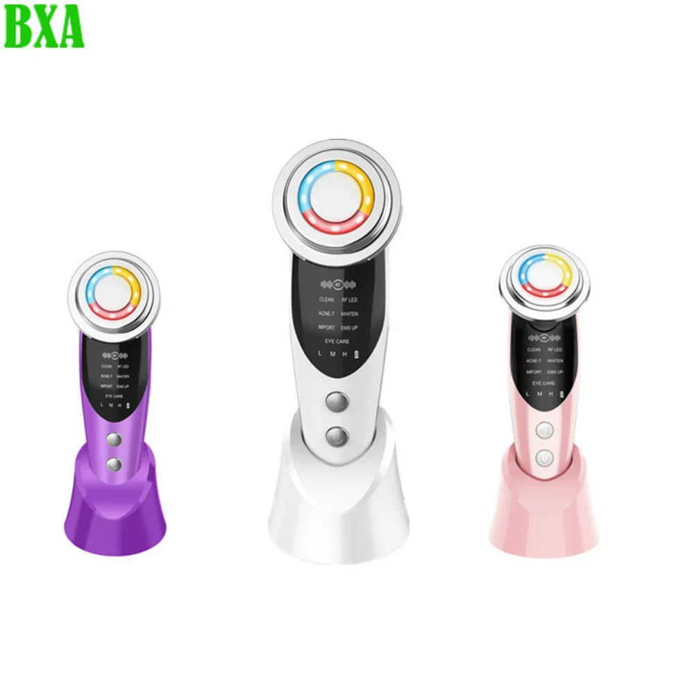Phototherapy Anti-aging Beauty Instrument Ems Microcurrent Anti-wrinkle Facial Lifting Instrument 7in1 Skin Rejuvenation Facial