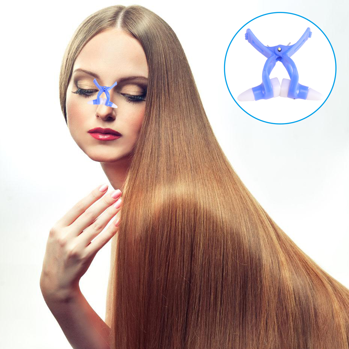 Nose Bridge Straightener Shaping Clip Easy to Wear Keep Clean Adjust Best Fit Does Not Affect Breathing Eating Work Facial Care