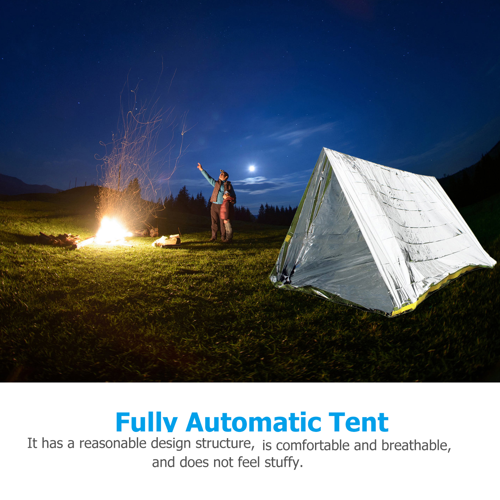 Portable Tent Foldable Camping Outdoor Durable Triangular Waterproof Anti Mosquito Lightweight for Fishing