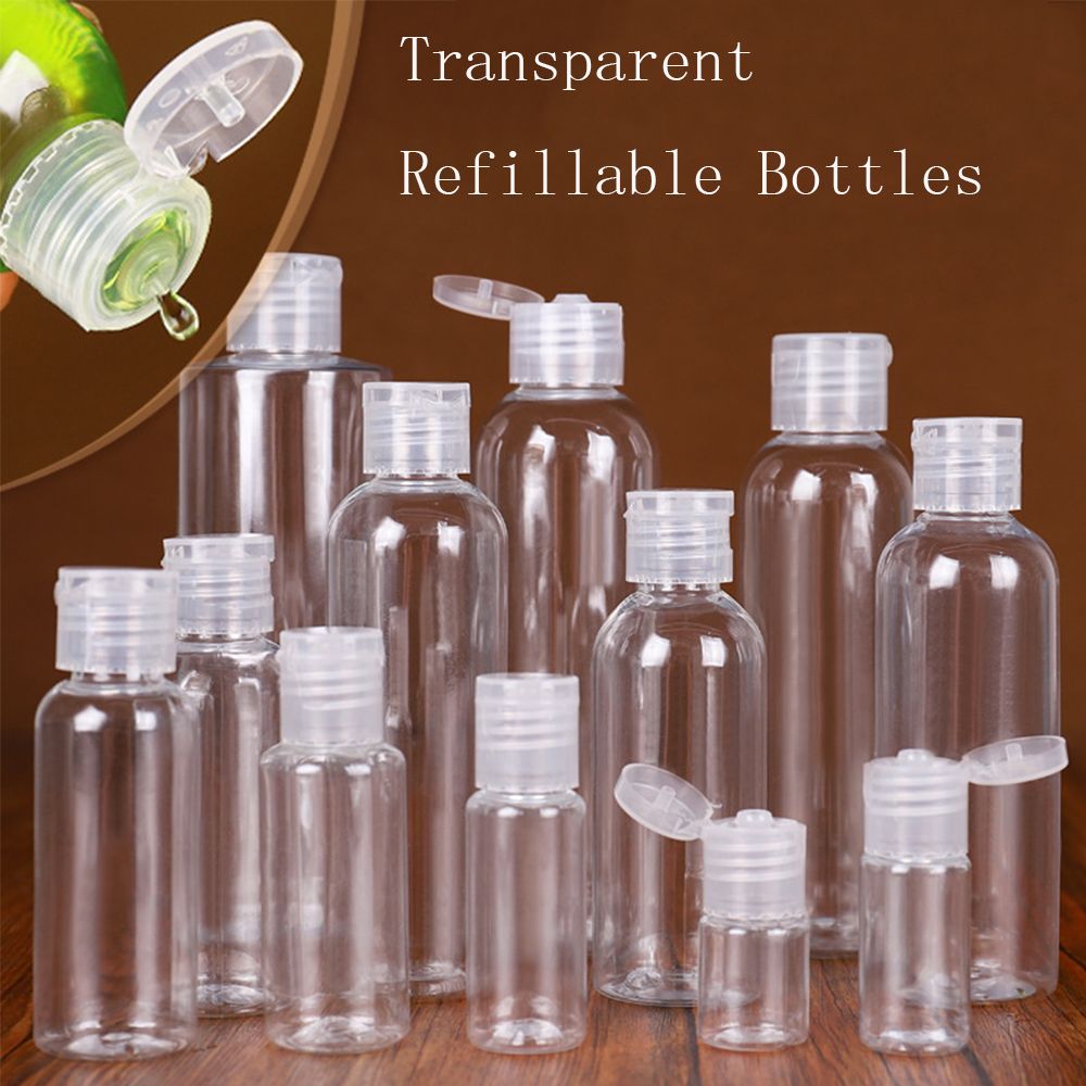 Portable Toxic Free Plastic Travel Cosmetic Liquid Dispensers Refillable Bottles Spray Bottle Transparent