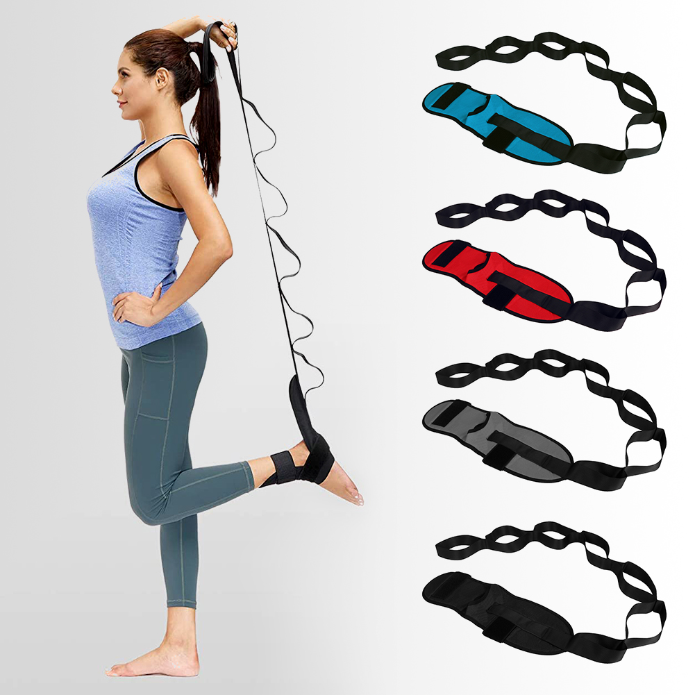 Yoga Stretching Belt Foot Rehabilitation Stretch Strap Back Leg Flexibility Training Multi-Loop Adjustable Strap