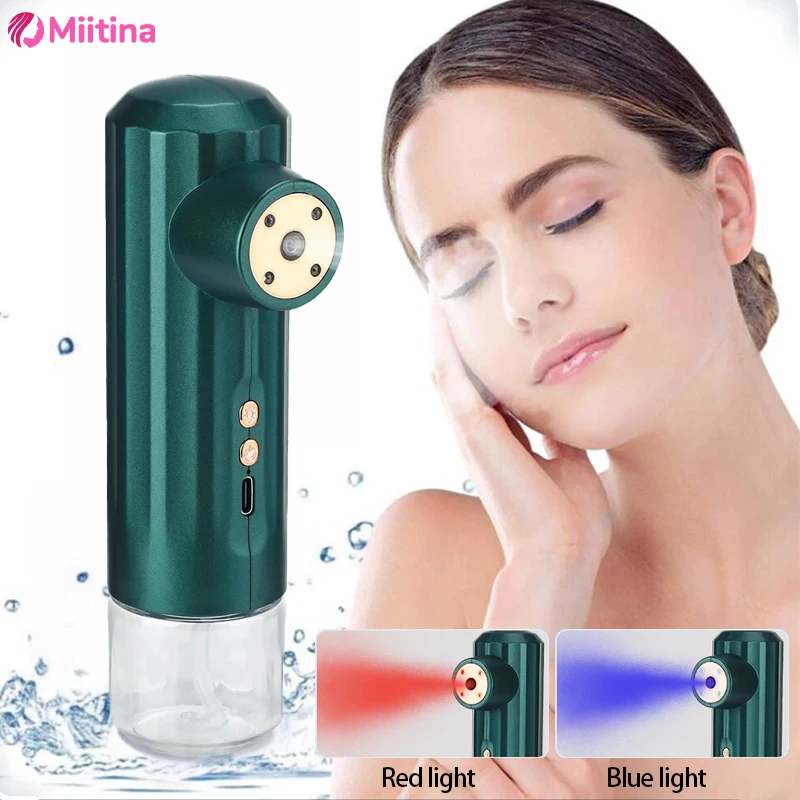 USB Portable Mini Nano Mist Sprayer Face Spray Facial Steamer Moisturizing Air Humidifier Skin Care Red Light Beauty Instruments