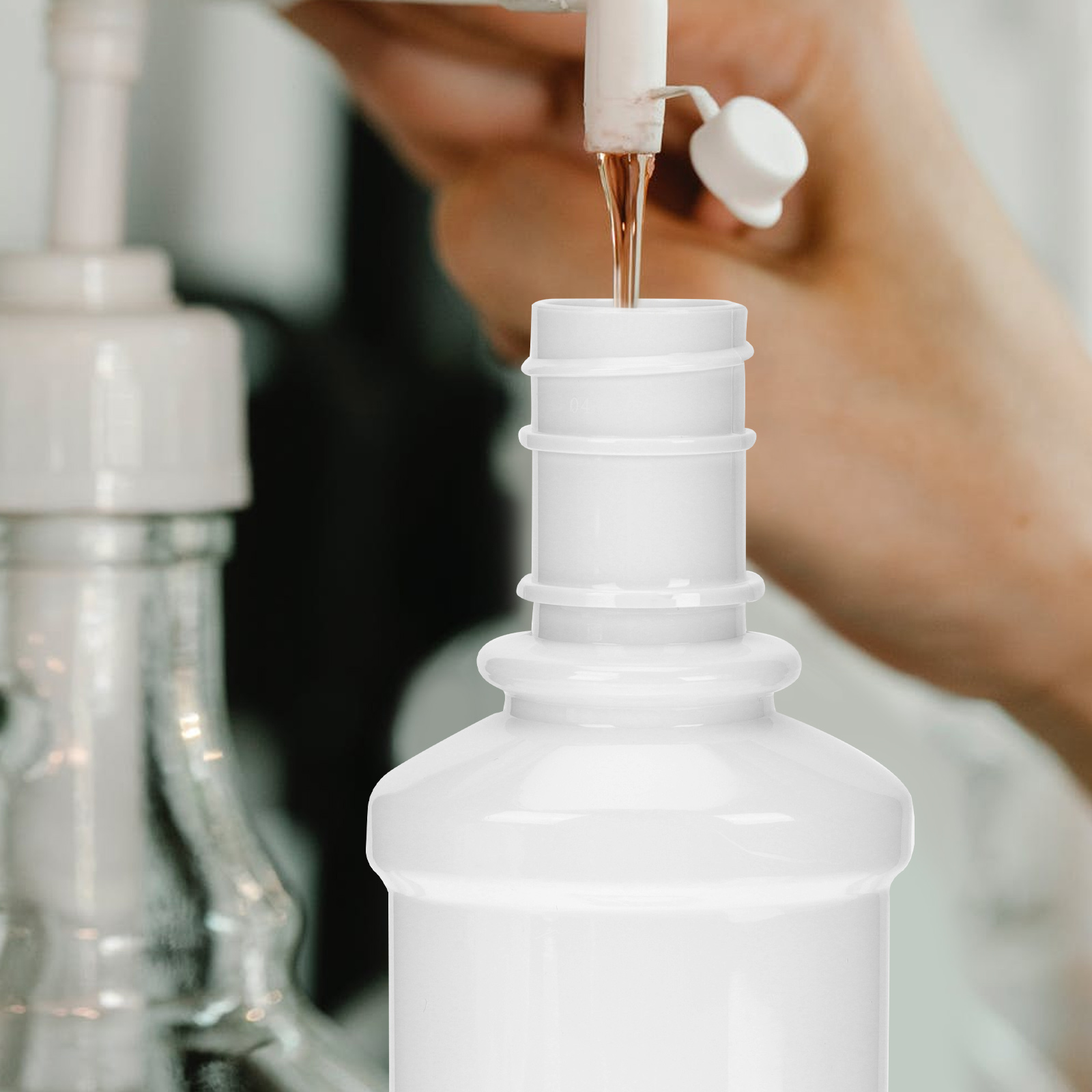 Bottle Portable Mouthwash Travel Compact Sub Bottles White The Pet Multipurpose Container