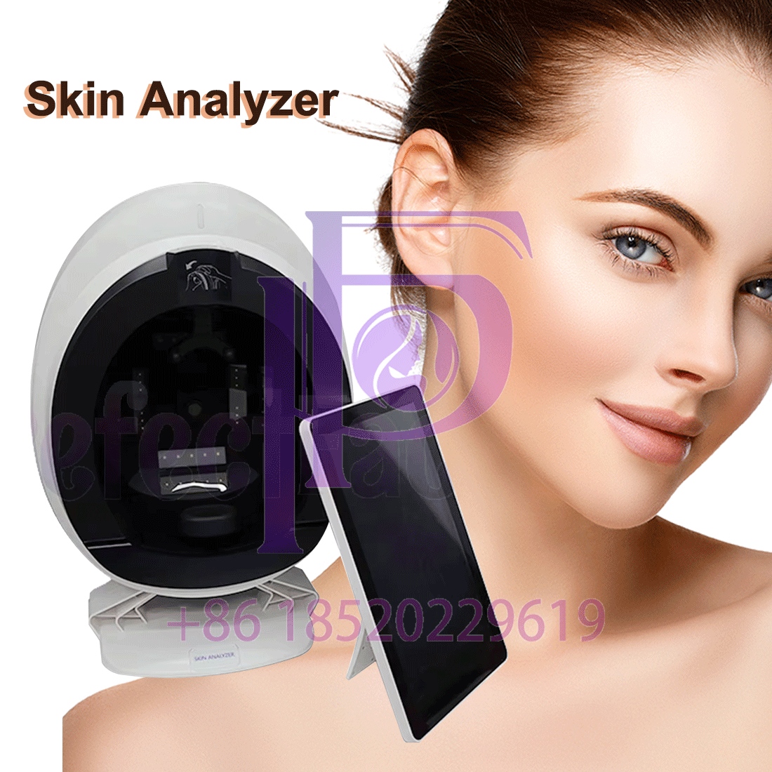 3D AI Skin Analyzer with 36 MP UV Pigmentation and Moisture Detection Machine for Salon Facial Analysis with 15.6 inch tablet