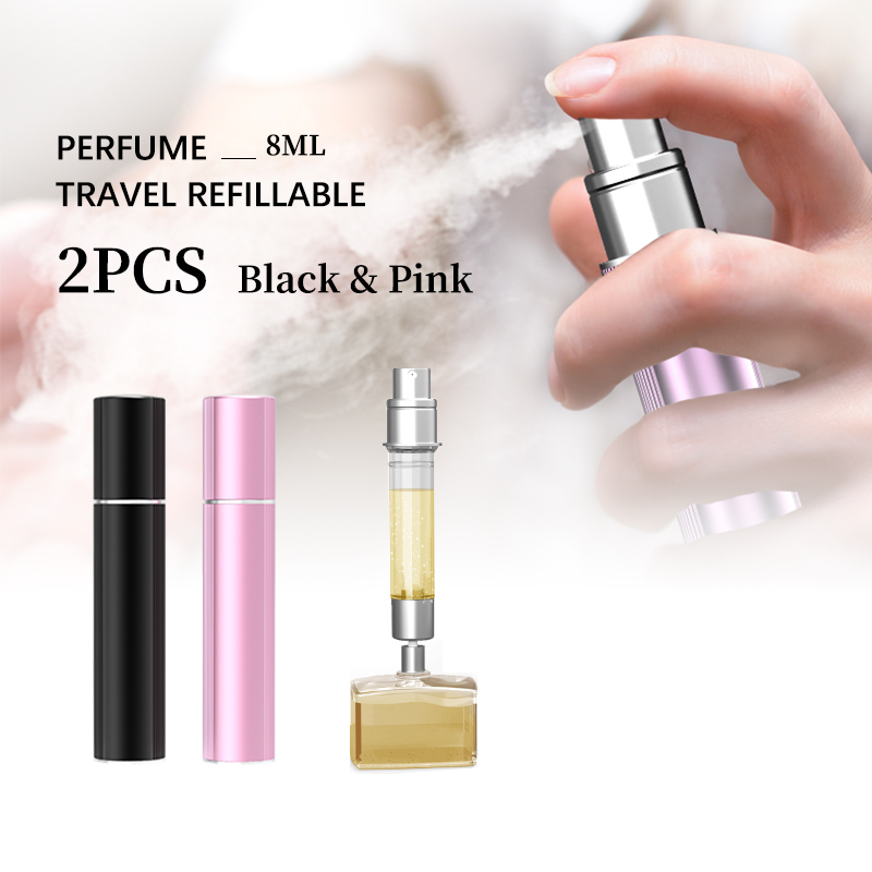 Aerosol Perfume 8ML Spray Bottle Travel (2 sets) Empty Rchargeable Sprayer  Portable Sprayer