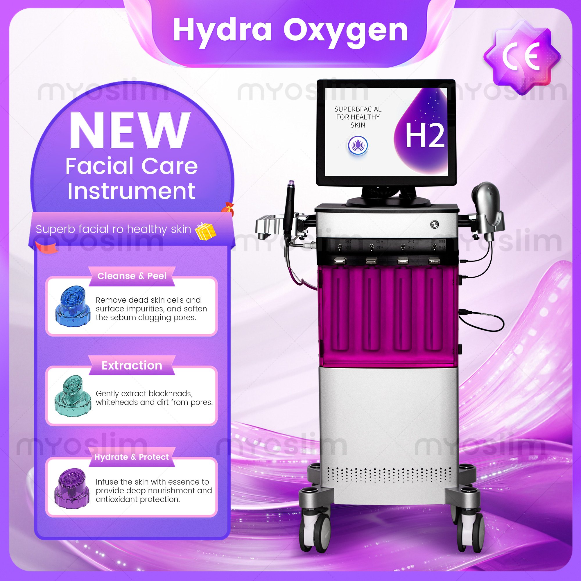 Hydra Oxygen Facial Machine Skin Rejuvenation Facial Tightening Facial Machine.