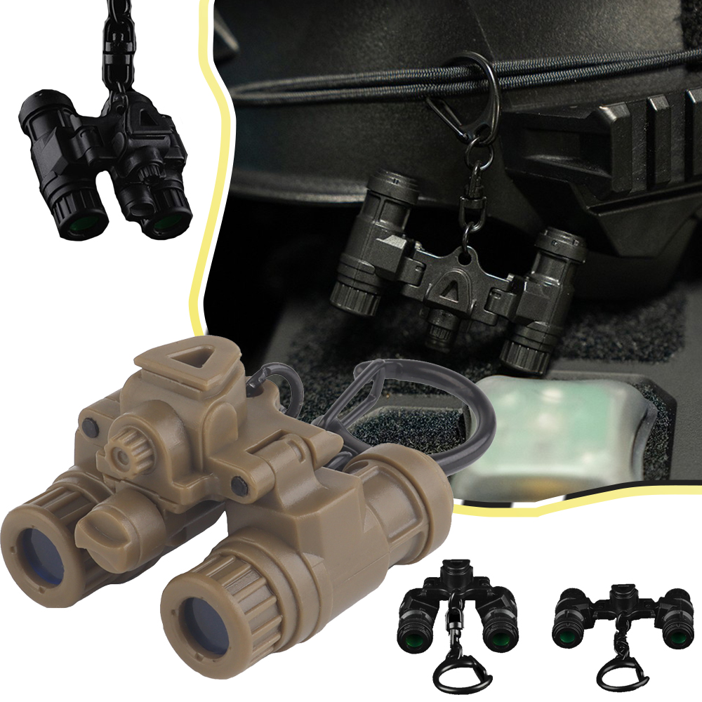 Tactical PVS31 Binocular NVG Keychain Airsoft ight Vision Goggle Pendant Adjustable Angle on Both Sides Paintball Accessories
