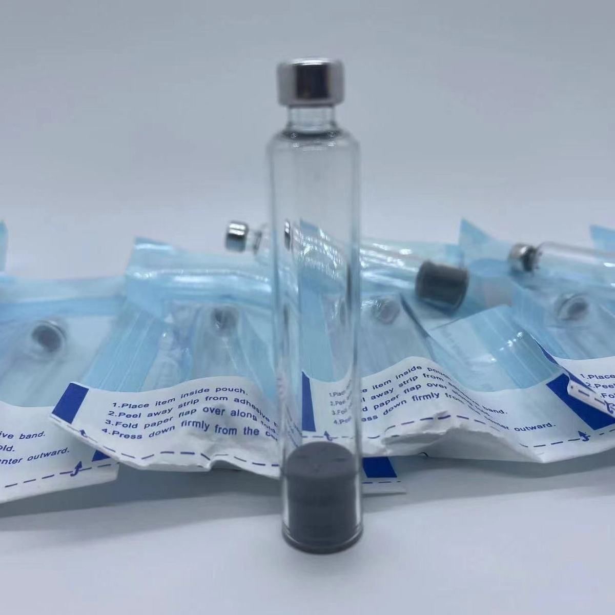 Garrafa de Vidro Cassete Insulina, Adequado para Caneta Insulina Eli Lilly Tubos Huma e Lipgloss, Embalagem Individual, Entalhe