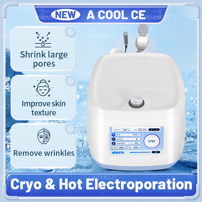 DCOOL Semiconductor 3In1 Cold and Hot Therapy  Lifting Ant-wrinkle Anti Puffiness Cryo Painless Electroporation Machine