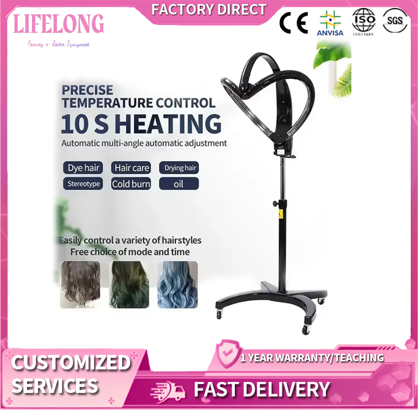 2025 New Design Adjustable Temp Salon Butterfly Hair Dryer with Hood Factory Direct Cold Wave Intelligence Equipment