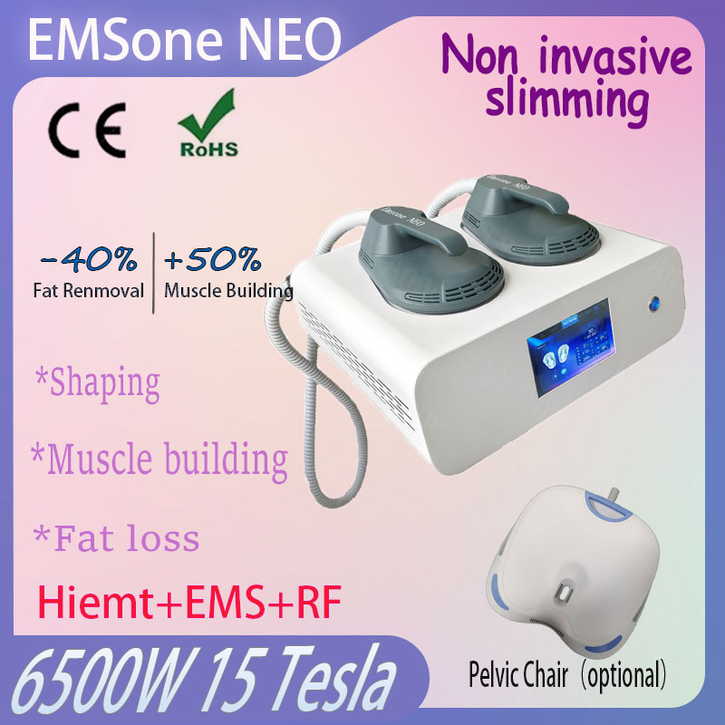 New 6500W EMSone NEO 15 Tesla High Energy Electromagnetic Fat Removal and Muscle Enhancement EMS Professional Slimming Machine