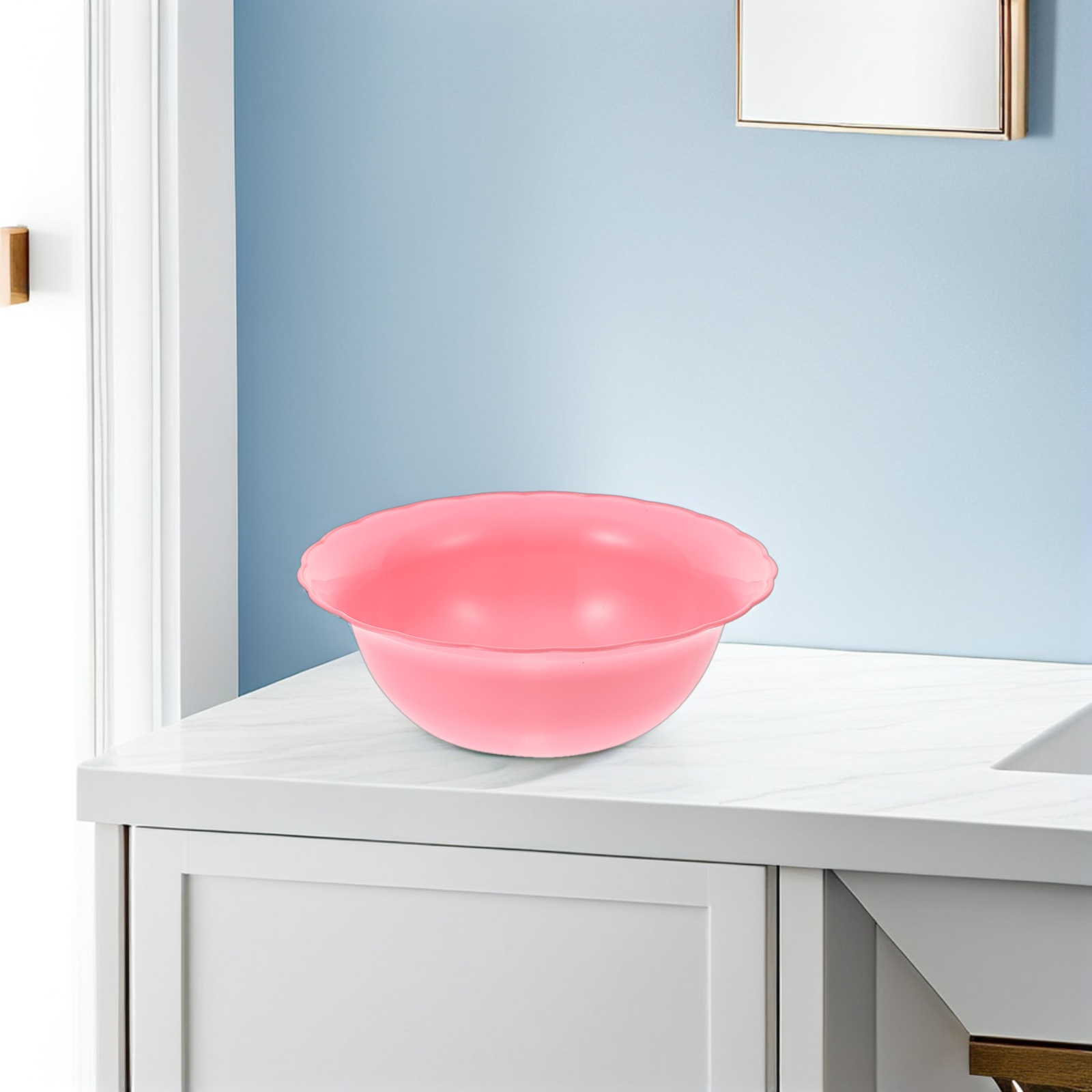 6pcs 6 Pieces Wash Basins Plastic Tub Salon Face Cleansing Basin Home Bathroom Vegetable Cleaning Durable Quality Life Gift