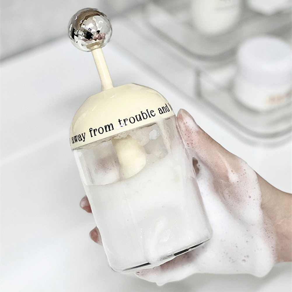 Face Wash Foam Maker Facial Cleanser Bubble Making Tool with Silicone Brush Foaming Machine Bubble Artifact Cleanse Your Face