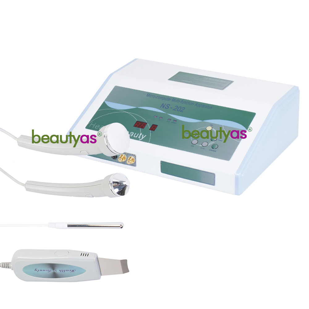 Ultrasonic therapy Face Cleaning Skin Scrubber Facial Cleaner Peeling Blackhead Pore Removal Apparatus NS-202