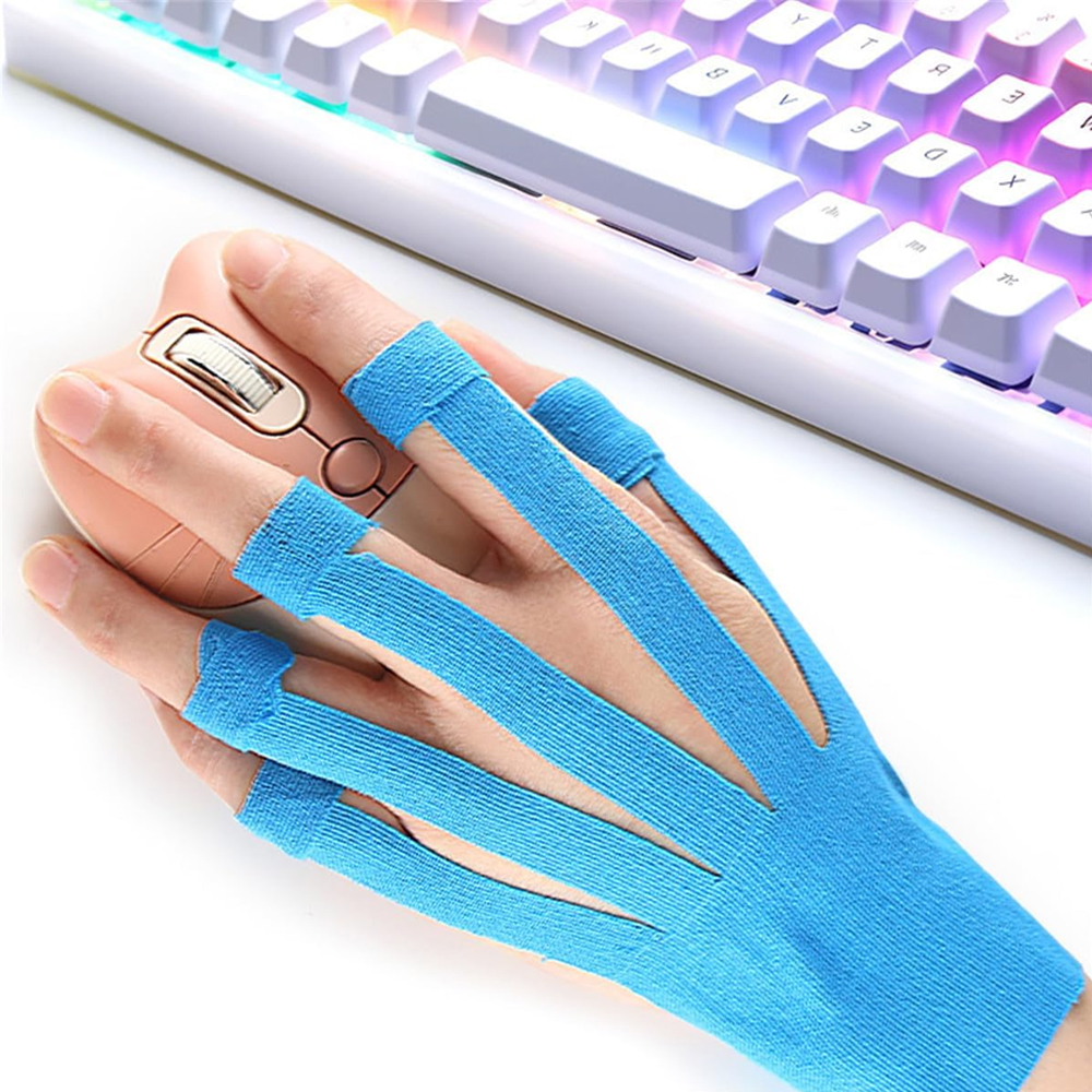 5PC Precut Kinesiology Tape for Wrist & Fingers,Elastic Wrist Fingers Support &Stability,Breathable,Hypoallergenic Athletic Tape