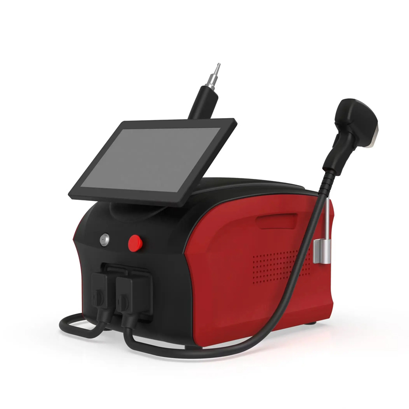 2 in 1 Diode Laser Nd YAG Machine Painless Permanent Hair Removal Tattoo Removal Pigmentation Corrector Carbon Peel Facial